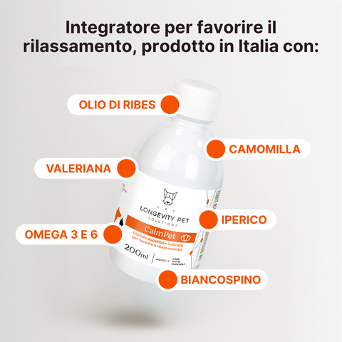 CalmPet integratore calmante cani e gatti