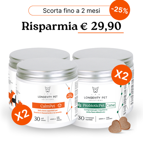 Kit Estate - Soluzione Intestino & Stress | CalmPet + ProbioticPet Cane