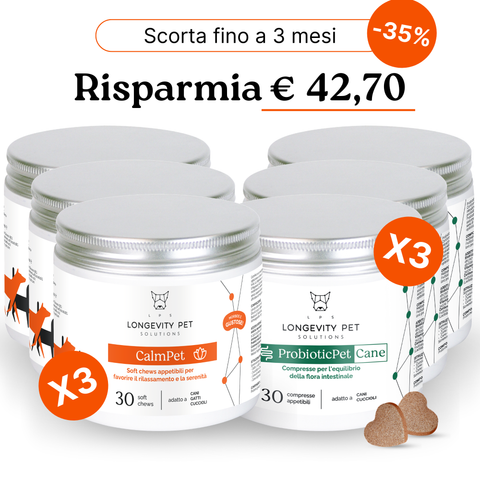 Kit Estate - Soluzione Intestino & Stress | CalmPet + ProbioticPet Cane
