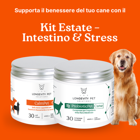 Kit Estate - Soluzione Intestino & Stress | CalmPet + ProbioticPet Cane