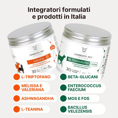 Kit Estate - Soluzione Intestino & Stress | CalmPet + ProbioticPet Cane