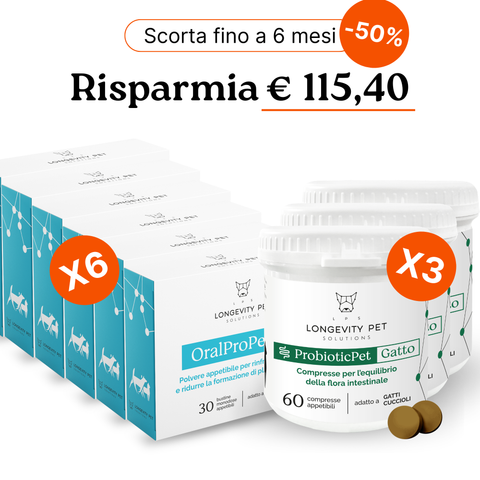 Soluzione Alito Cattivo Gatto | OralProPet + ProbioticPet Gatto