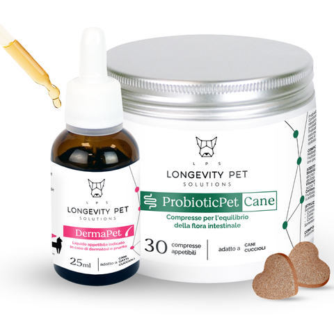 Kit Intestino & Cute | ProbioticPet Cane + DermaPet