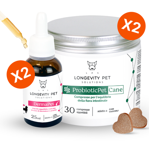 Kit Intestino & Cute | ProbioticPet Cane + DermaPet