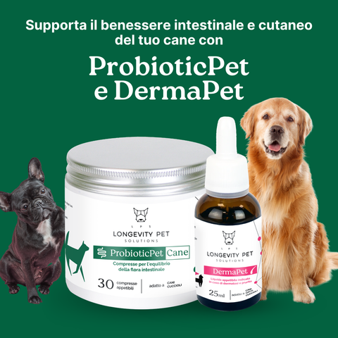 Kit Intestino & Cute | ProbioticPet Cane + DermaPet