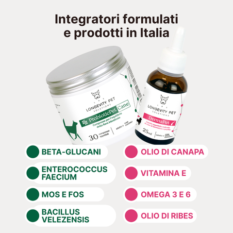 Kit Intestino & Cute | ProbioticPet Cane + DermaPet