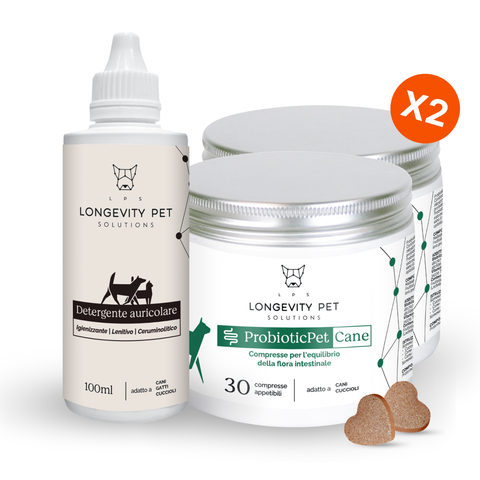 Longevity Pet Kit Igiene & Benessere Intestinale per Cani