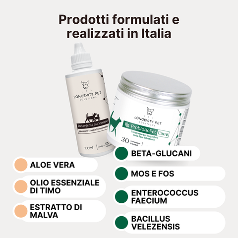 Longevity Pet Kit Igiene & Benessere Intestinale per Cani