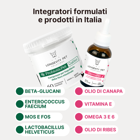 Kit Intestino & Cute | ProbioticPet Gatto + DermaPet