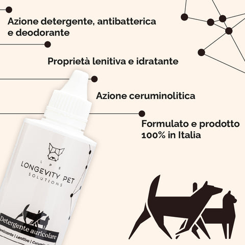 Detergente auricolare