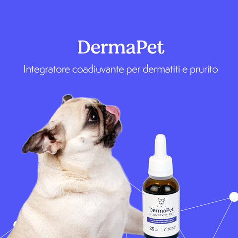 Longevity Pet DermaPet integratore cute cane e gatto 25ml