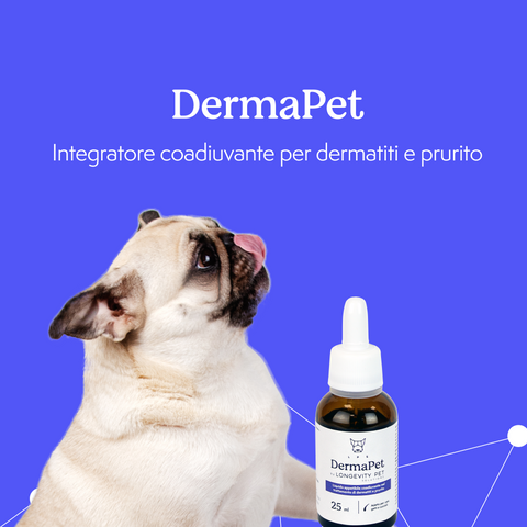 Longevity Pet DermaPet integratore cute cane e gatto (25ml)